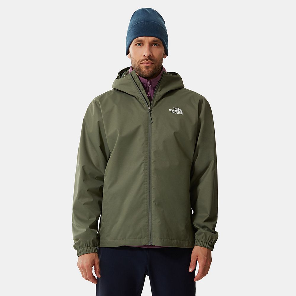 The North Face Hooded Jacket Mens Australia - The North Face Quest Green / Black Hiking (VEM-146523)